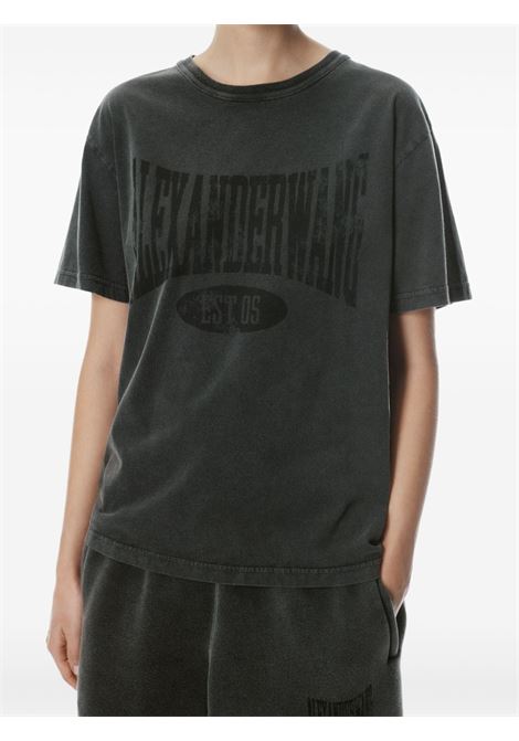 Black logo-print T-shirt Alexander wang - women ALEXANDER WANG | 4CC2251542020A